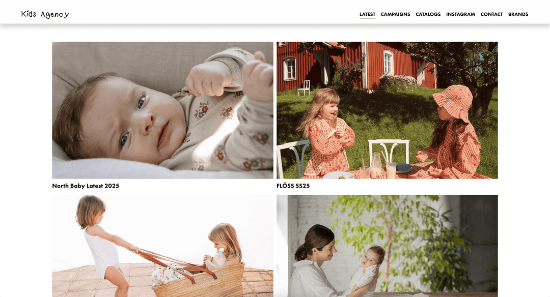 Screenshot of Kids Agency